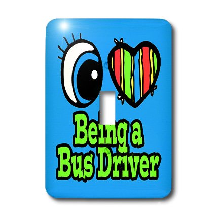 Bus Driver Interrupteur à bascule avec cœur pour décorer une chambre de chauffeur