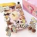 Produktbild NFACE 24 stücke Geschenkset Haarschmuck Baby Kleine Mädchen Haarspangen Bögen Haarspangen Haarnadeln Set Kopfschmuck (Gelb Gemischt Farbe-K Stil)
