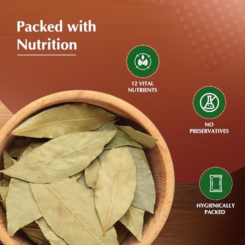 Image of Amazon Brand - Vedaka Tejpat | 100 G | Dried Whole Leaves