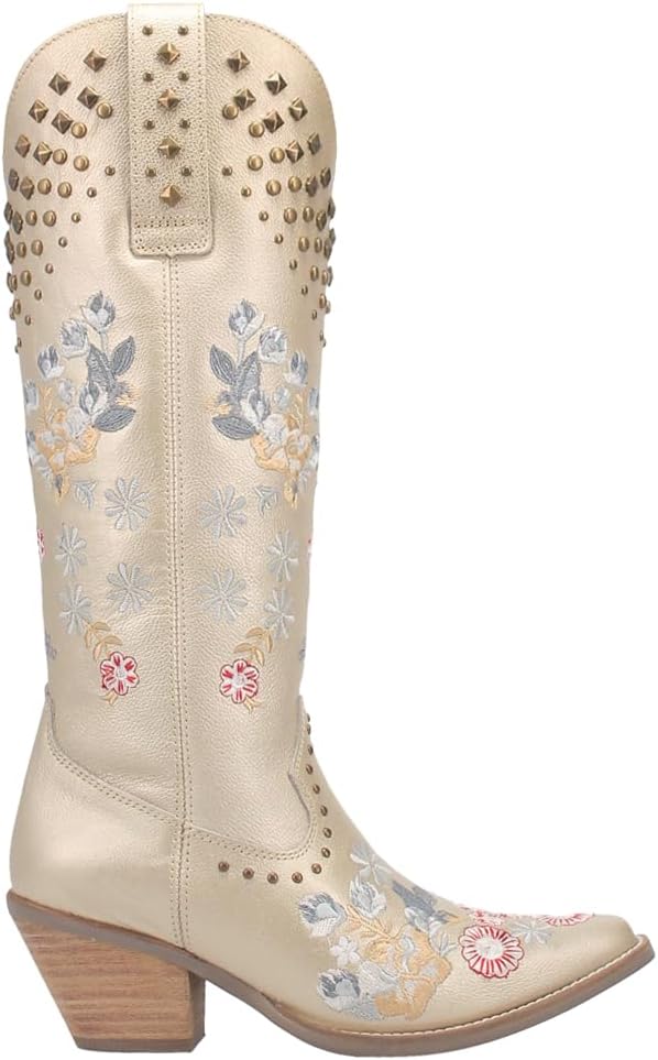 Dingo womens Poppy Floral Snip Toe Cowboy Boots