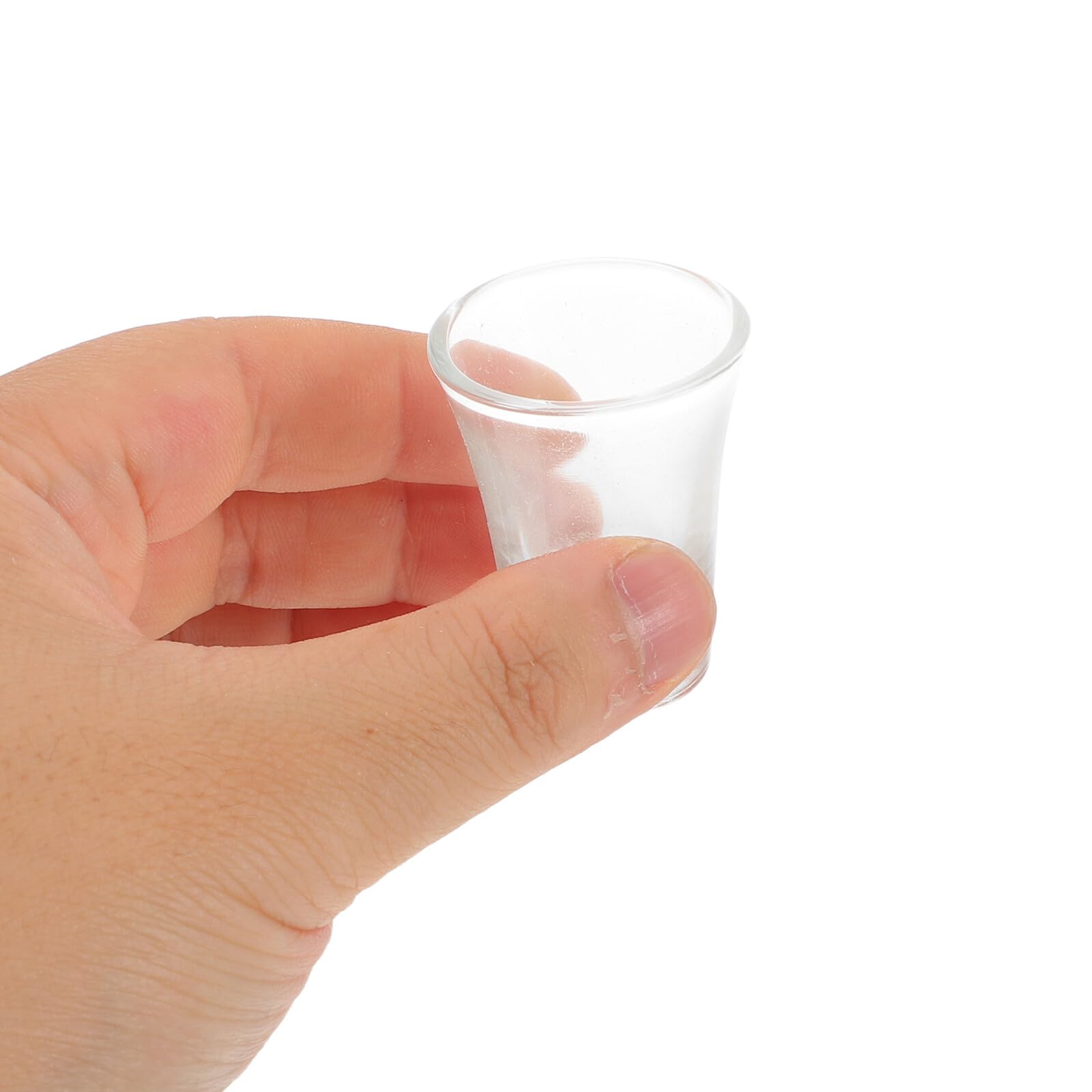 SECFOU 24 Verres à Shot de Communion en Verre Transparent Haute Transparence 15 Ml, Mini Calices Élégants et Portables pour Cérémonies Spirituelles et Feux de Camp