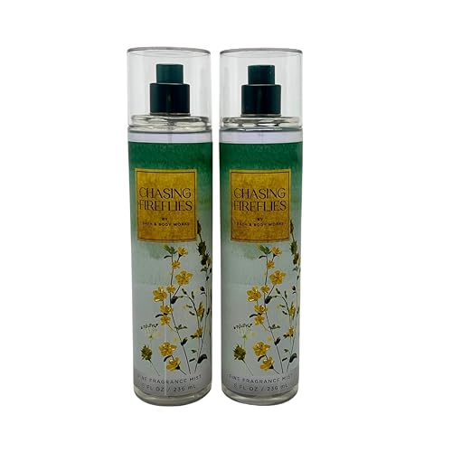 Bath & Body Works Chasing Fireflies - Fragancia fina en espray de 8 onzas líquidas, paquete de 2
