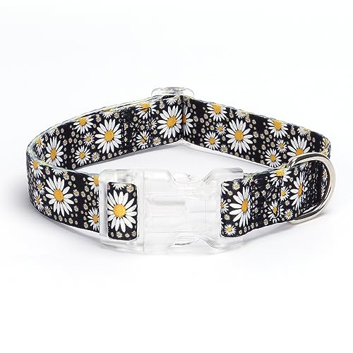 haoyueer Dog Collar for Small Medium Large Dogs Adjustable Soft Puppy Cats Collars Multicolor Patterns Collars for Dogs Girl Boy Puppy Walking Running Training (XS
