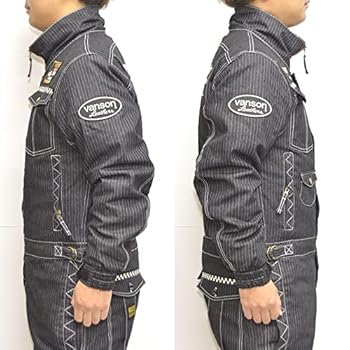 vanson カバーオール 黒　つなぎ　オーバーオール オールインワン ツナギ つなぎ カバーオール nvao-104: VANSON