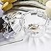 123Arts Glass Pumpkin Sugar Bowls Snack Jar Candy Dish Storage with Lid