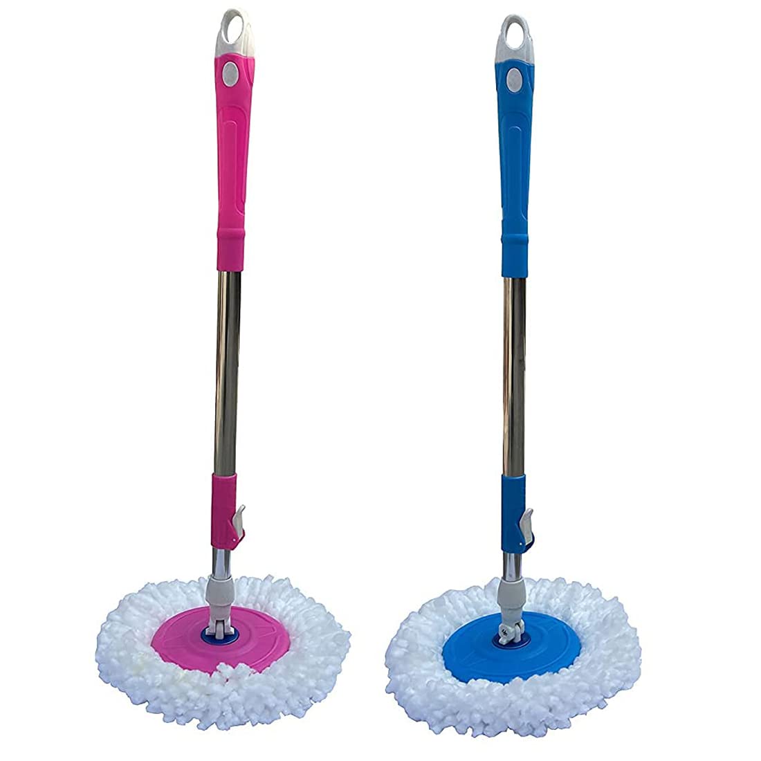 Buy Arovemic Combo Standard Pink Mop Rod Stick Stainless Steel Pole