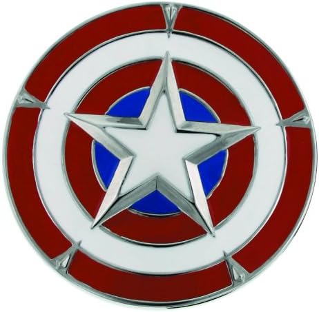 Jewel M Captain America's Shield Belt Buckle