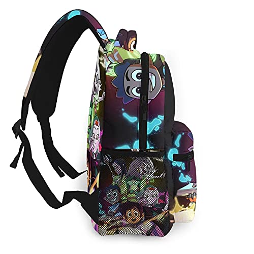 Atgzfdr Cartoon The Owl House Casual Backpack Funny Laptop Back Pack Book Bag Hiking Outgoing Daypack For Adult Women Mens #TOP2