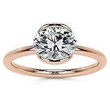 Moissanite Ring Oval Moissanite Engagement Ring 1/2/3 CT Wedding Bridal Ring In 10k 14k 18k Gold & 925 Sterling Silver (????, ???? | 1 ????? (8?6))