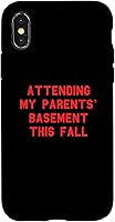 Vista 5 de iPhone 12 mini Attending My Parents’ Basement Fall Gamer Funny Fan Red Case