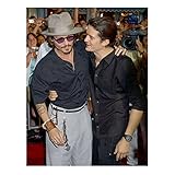 Orlando Bloom and Johnny Depp Sharing Smiles 8 x 10 Inch Photo