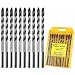 Produktbild luwiscook Fliesenbohrer Glasbohrer Set, 10 tlg. 6mm Fliesenbohrer Set für Porzellan, Keramik, Fliesen, Beton, Ziegelwand, Glas, Spiegel, Kunststoff, Holz und Mauerwerk