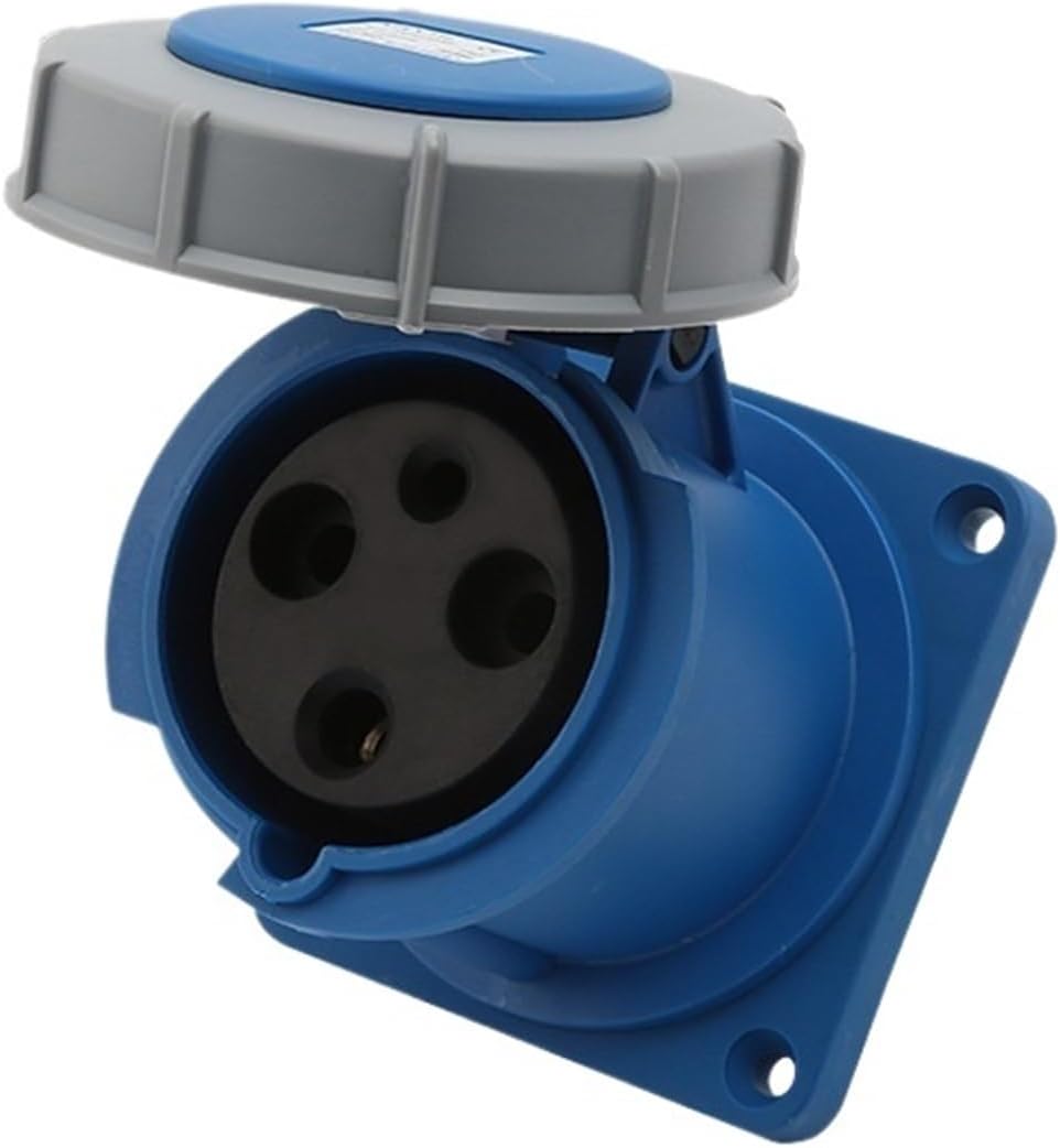 Ip67 Waterproof Industrial Aviation Plug 32A Socket 3 Core 4 Three-Phase Electric 380V Male and Female 63A Connector(FNP2-343F)