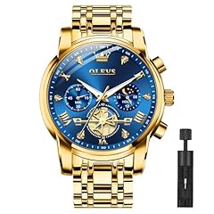 2856 Gold Stainless Steel/Blue Dial