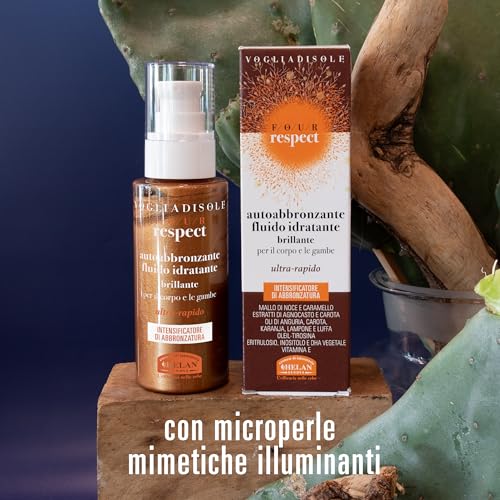 Autobronzant corps sans traces Helan Vogliadisole contre le teint terne