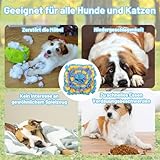 ZocRjvN Schnüffelmatte Hund, Schnüffelteppich Hund Für Kleine Und Mittelgroße Hunde, Spielzeug Zur Geruchsschulung Und Stressabbau, Ideal Für Reisen Und Zuhause, In Seeblau