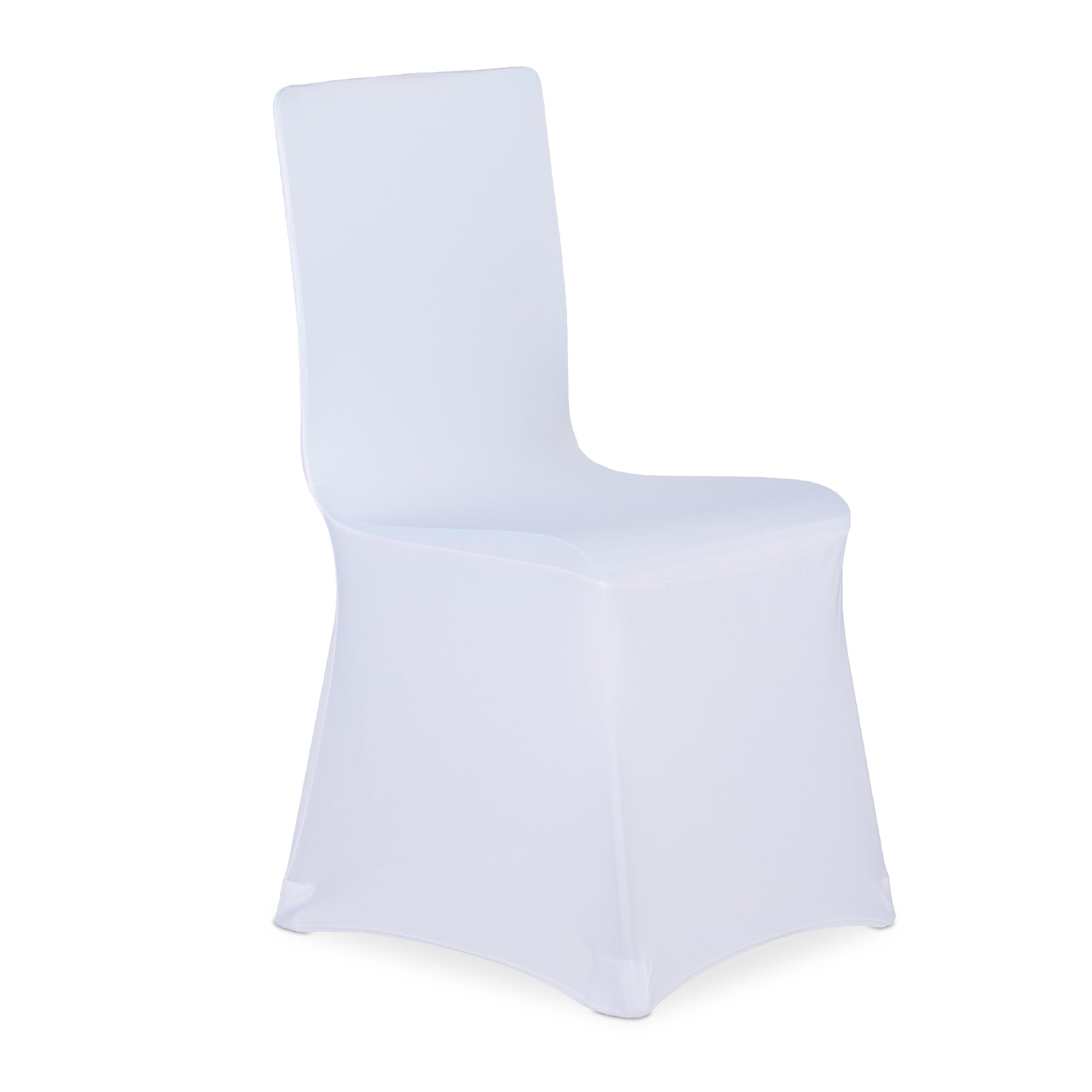 Relaxdays Fodera Coprisedia, Set da 4 Rivestimenti, Schienale, Copertura Universale, Arredamento, Decorazioni, Bianco