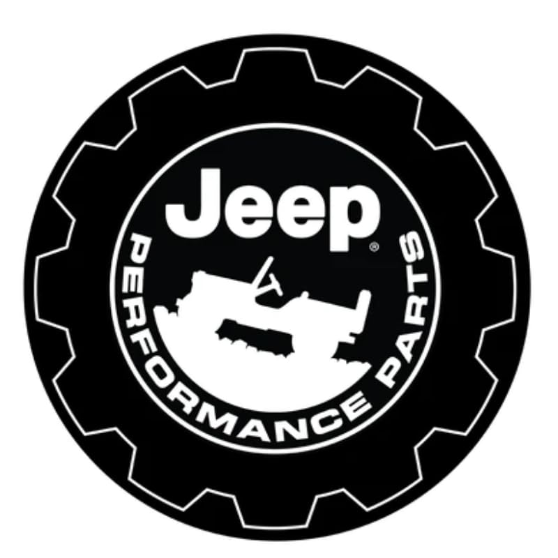 Autocollant Jeep Sticker Performance Parts en vinyle rond de 10cm
