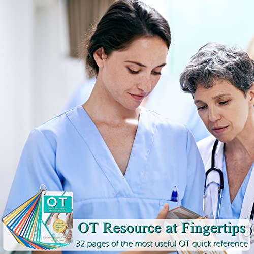 Occupational Therapy Reference Pocket Guide - Must Have OT Resource 32 Pages Quick Tips for OT Student, Occupational Therapy Gifts Therapist Gift for Women Pocket Sized 3"×5" General Adult Rehab Set - Image 3