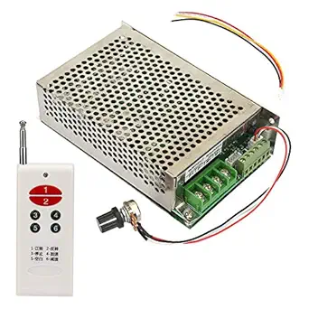 DC 12-30V 12V 24V 30V 30A PWM DC Motor Speed Controller Switch DC Motor Speed Controller with Remote Control, for Speed Forward and Reverse Control