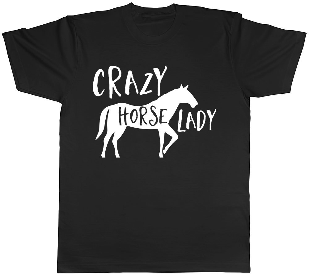 Shopagift Crazy Horse Lady Unisex T-Shirt Black