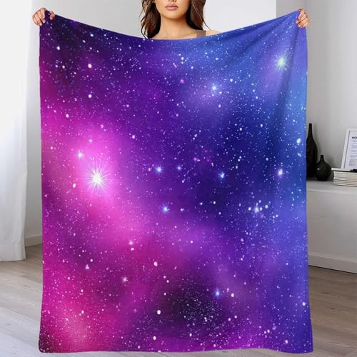 Couverture plaid nebula 3D douce et infroissable en microfibre 150x200cm