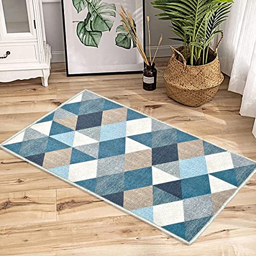 ishro home Velvet 3D Printed Rebecca Contemporary Runner Carpet Anti Skid For Home/Kitchen/Kitchen/Living Area/Office Entrance. (Crystals, 46X71 Cm)