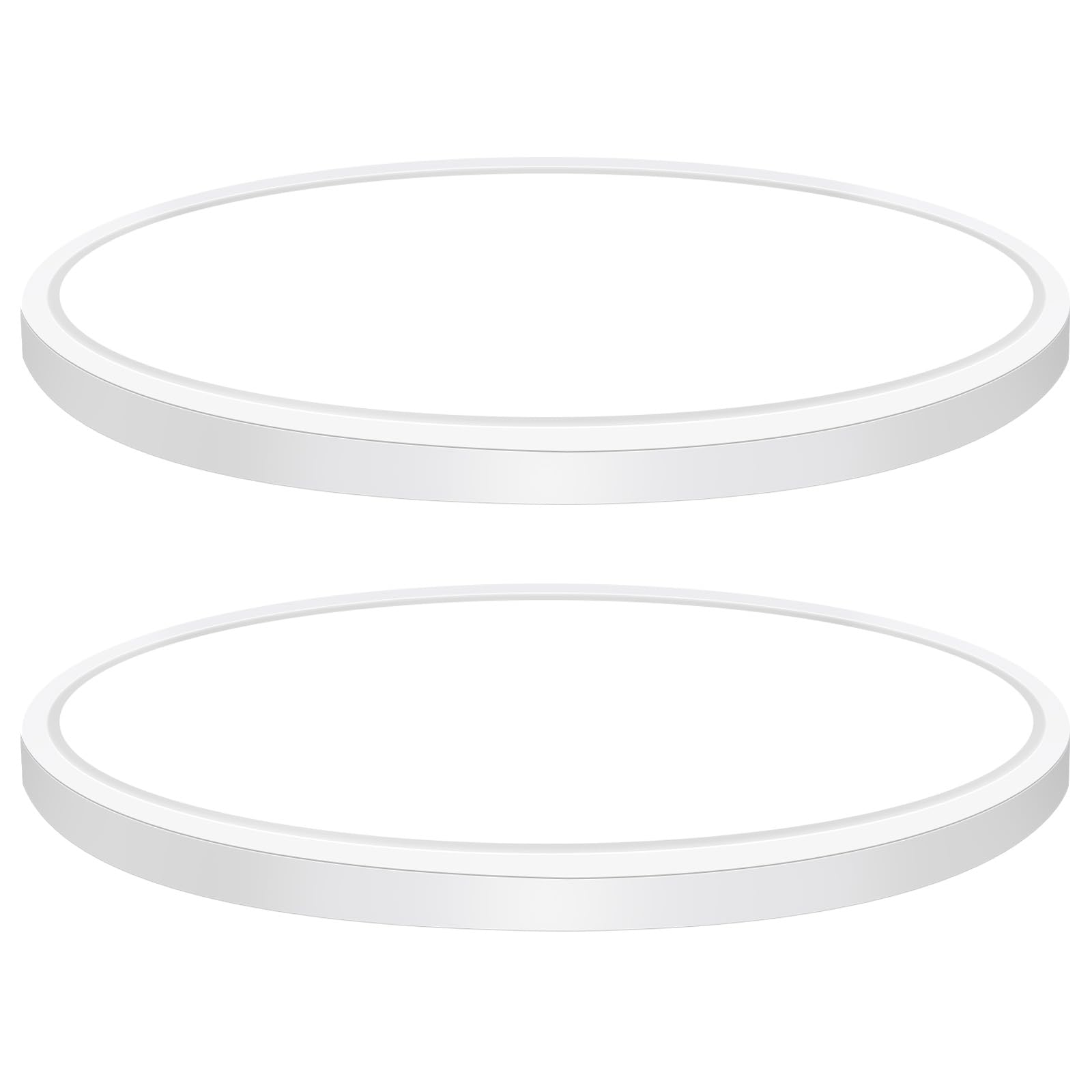 12 Inch LED Flush Mount Ceiling Lights - 3200LM Ultra Thin Round Fixtures, 5 Color Temperatures (2 Pack)