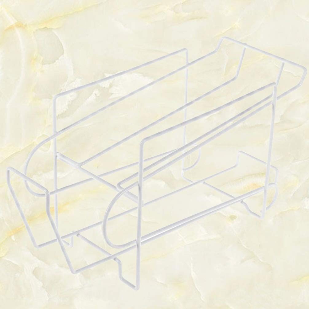 Yardwe 1pieza Estante De Hierro Para Cocina Soporte Portátil Para Cerveza y Latas De Refresco Organizador Práctico Para Frigorífico y Hogar Blanco