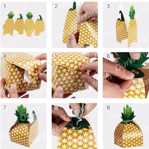 Boîtes à bonbons en papier kraft texturé Angoily pour mariage