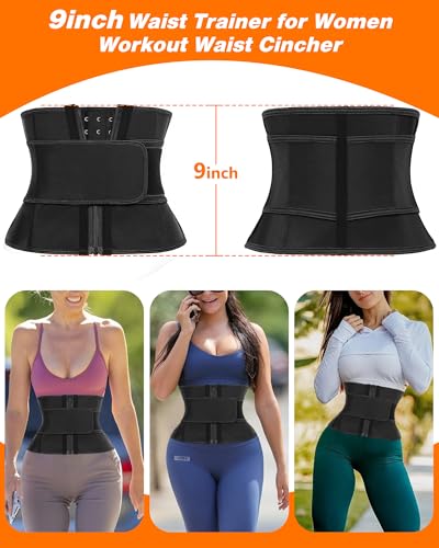 Image of Women Waist Trainer Cincher 3 Straps Tummy Control Body Shaper