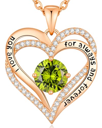 CDE Valentine's Day Gift Forever Love Heart Necklaces for Women,