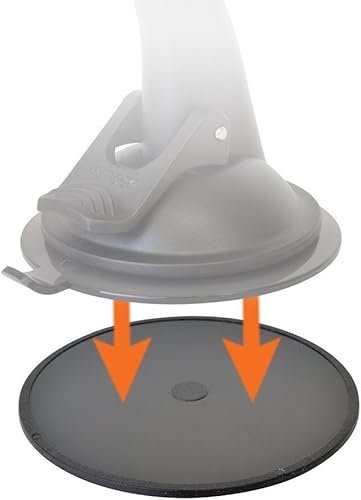 Miniatura 2 de AccessoryBasics - Juego de 2 discos de montaje adhesivos para coche GPS (compatible con Garmin Nuvi Magellan GPS y iPhone Smartphone Mount), 80mm