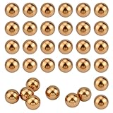 NBEADS 50 Pcs 12mm Precision Solid Brass Bearing Balls, Industrial Brass Ball Spheres for Machinery Automotive Craft DIY
