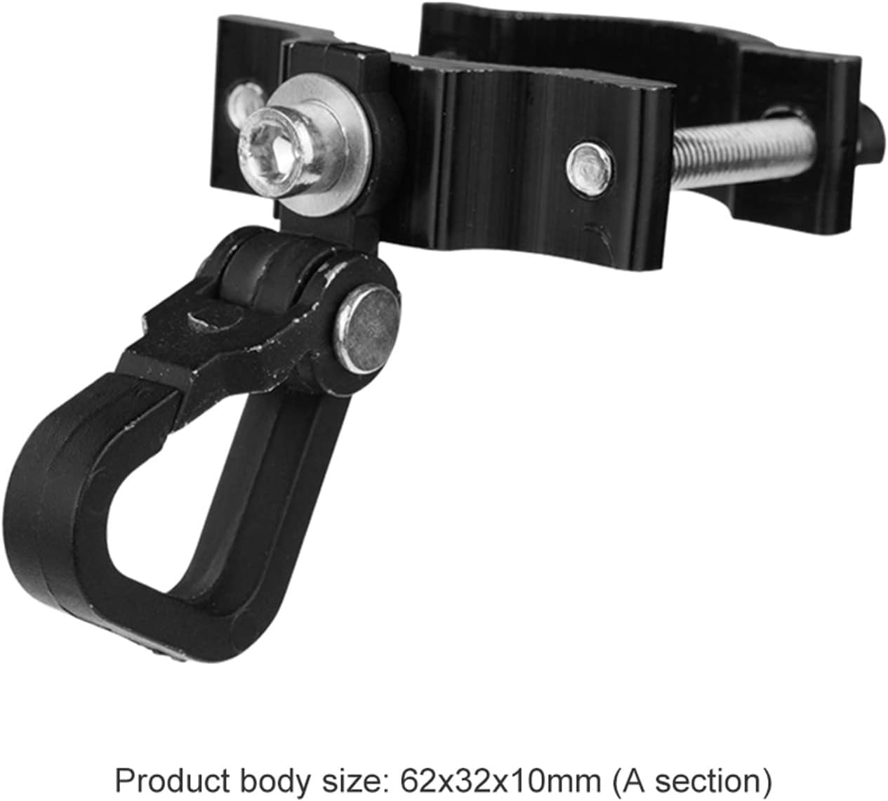 Aluminum Alloy Electric Scooter Bag Luggage Helmet Hook Hanger with Screw Fit for Xiaomi Fit for Mijia Fit for M365 Scooter Accessories ( Color : B A )