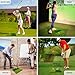 Portable & Foldable Golf Practice Mat – Dual-Turf Golf Hitting Mat for Indoor & Outdoor Swing and Chipping – Fairway & Rough Turf Golf Training Mat for Backyard and Home