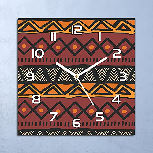 Horloge en verre de sécurité Coloray 30x30 cm à aiguilles noires et verre trempé - 3