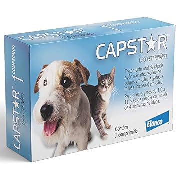 Capstar 11,4kg Azul, 1 com para Elanco