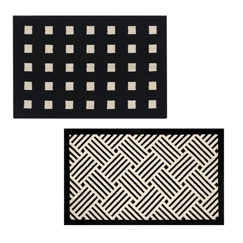 GRANNY SAYS Door Mat Set, 24"x36" for 2, Indoor Mats for Front Door, Low Profile Inside Floor Mat Non-Slip