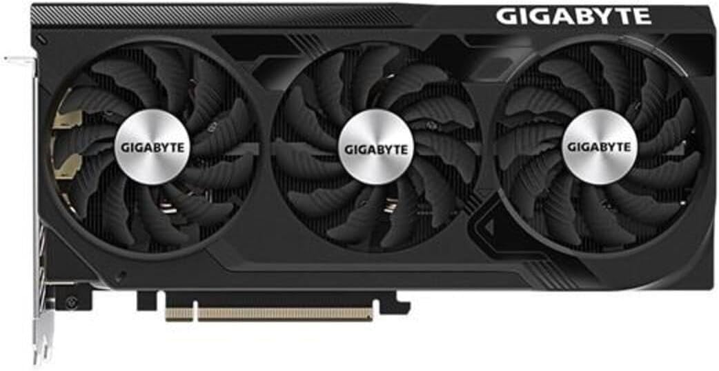 GIGABYTE GeForce RTX 4070 WINDFORCE OC 12GB Graphics Card - 12GB DDRX6 21Gbps, PCI-E 4.0, DisplayPort 1.4, HDMI 2.1a, NVIDIA DLSS 3, Ada Lovelace Arch, GV-N4070WF3OC-12GD, Black, 930g