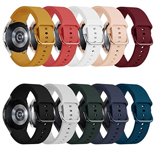 Bracelet 20mm Galaxy Watch 4 silicone souple pour le sport et quotidien