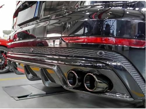 WNFVYP Diffusore Paraurti Posteriore Auto per Audi Q8 SQ8 2019 2020 2022 2023,ABS Spoiler Labbro Splitter con Design Sportivo,Kit Modifica Protezione Carrozzeria