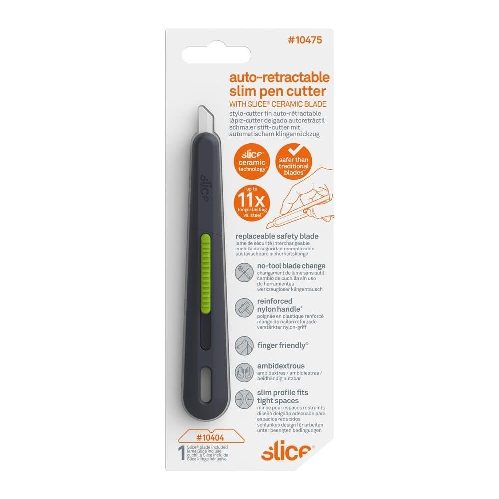 Slice 10475 Pen Cutter, 1 Pack, Blade Automatically Retracts