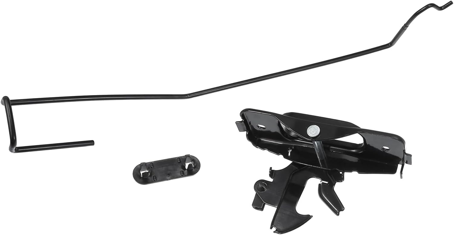 No.55275850AB/55275843AB Hood Latch Rod Release Handle and Retainer Clip Set for Dodge for Ram 1500 2002-2008 / Front/Durable Metal / 1 Set Vehicle Components