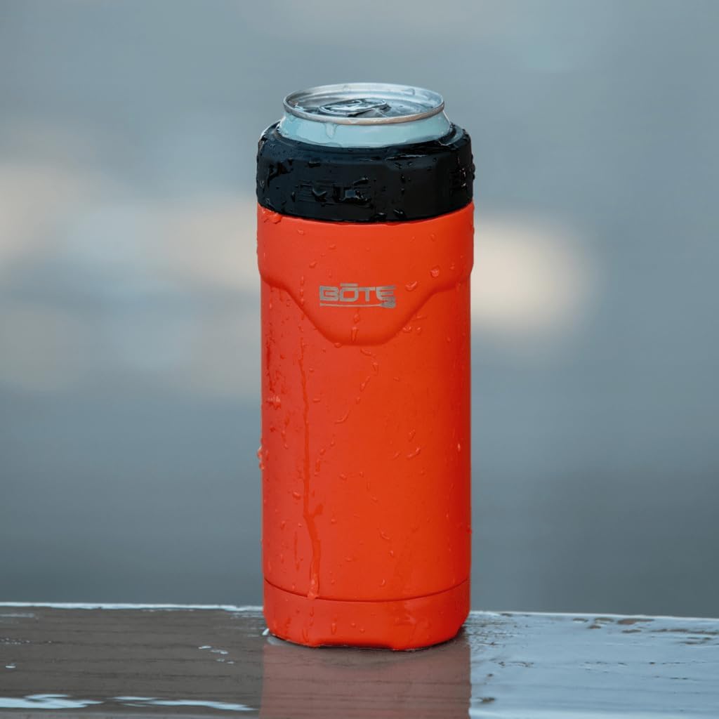 BOTE MAGNEPod Drinkware MAGNEChill Slim Can Cooler Keeps Beer Soda Cold Insulated Attach Magnetically to Compatible SUPs Kayaks Floats 12 oz Multiple Colors