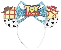 Vista 43 de CLGIFT Orejas de Minnie, elige tu color, iridiscente, azul dorado plateado, brillo arcoíris, lentejuelas rojas clásicas