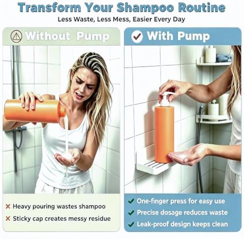 CERCGVEL 3 Pcs Dispenser Pump Compatible with amika 1 L/33.8 Fl Oz Bottles — view 2