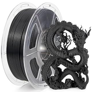 iSANMATE 3Dプリンタ用高速 PLA フィラメント、High Speed フィラメント1.75mm+/-0.02mm、高速印刷に最適、印刷速度30～600mm/sに対応、黒