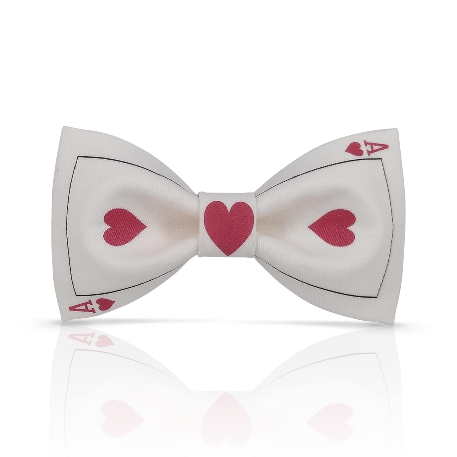 Lanzonia Funny Man Bow Tie Fancy Poker Pattern Bowtie For New Year Carnival Party