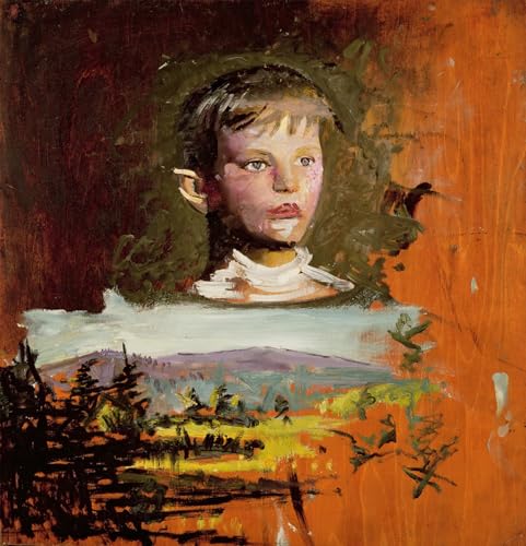Cuadro Cabeza de niño Abbott Thayer lienzo decorativo para hogar 60x90cm